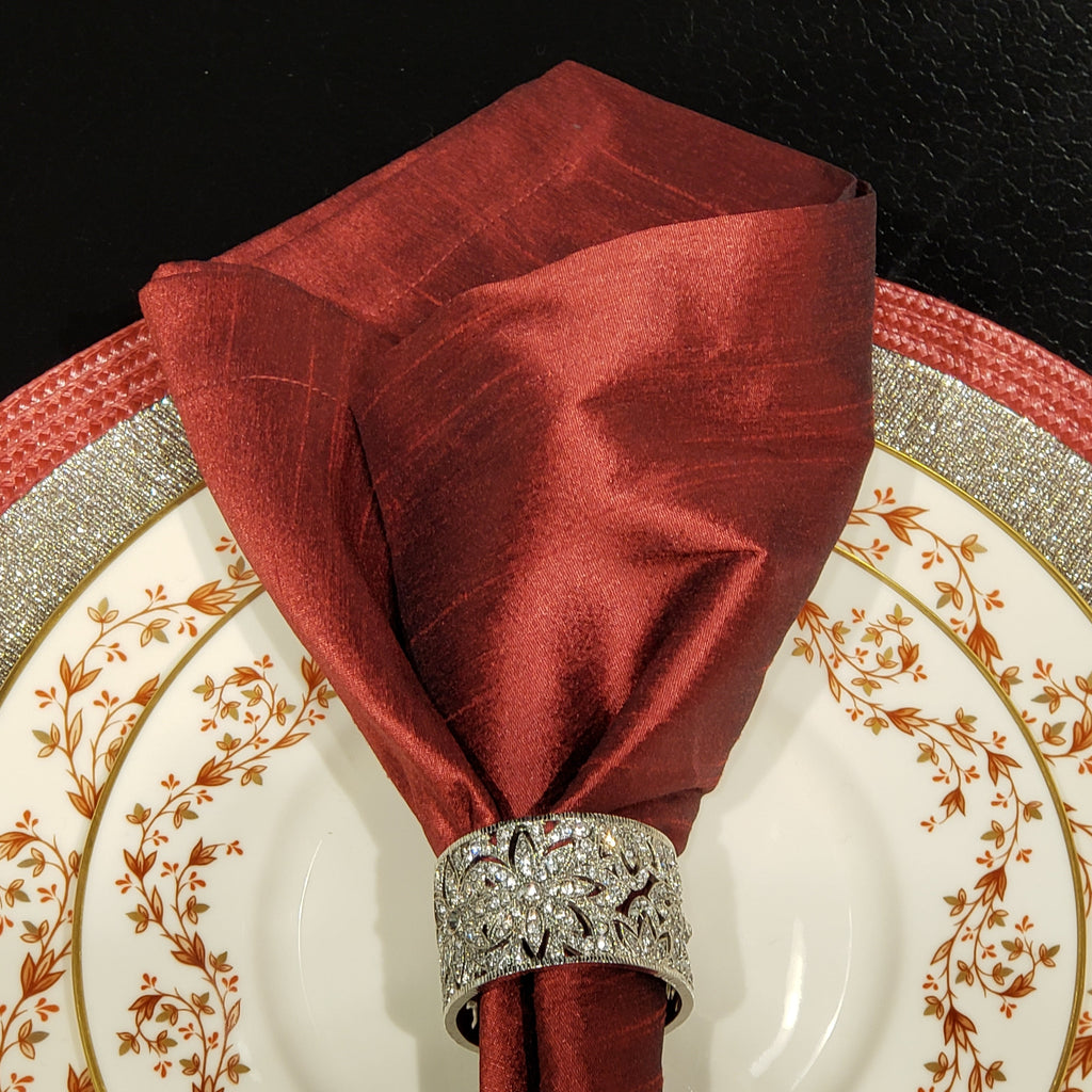 Windsor Napkin Rings - Silver (Set of 4)