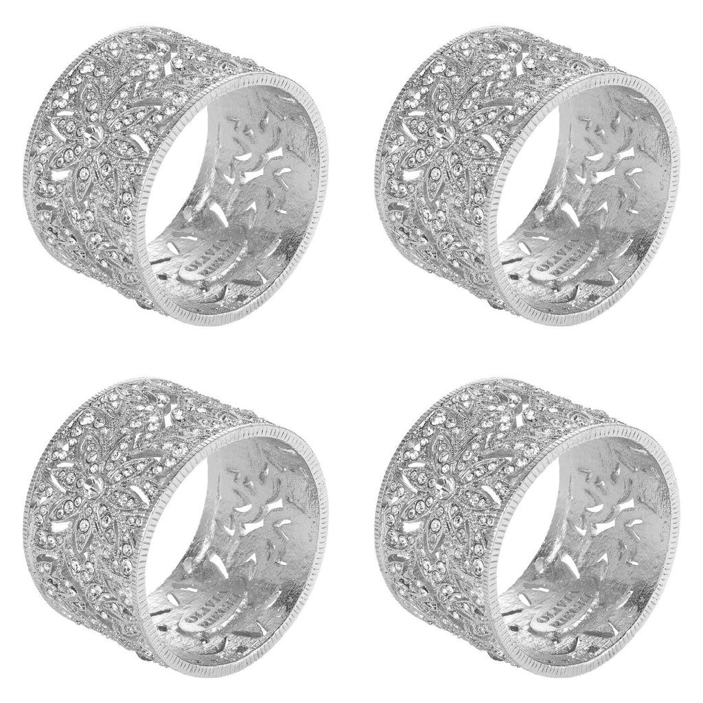 Windsor Napkin Rings - Silver (Set of 4)
