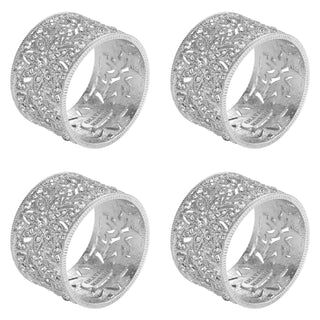 Windsor Napkin Rings - Silver (Set of 4)