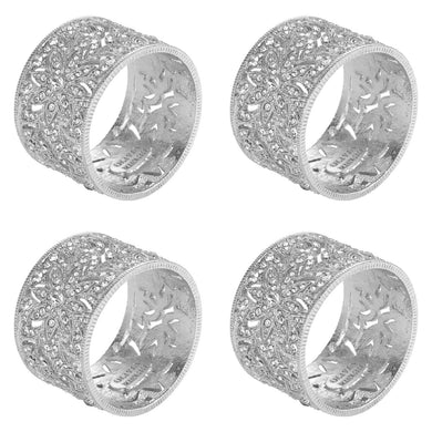 Windsor Napkin Rings - Silver (Set of 4)