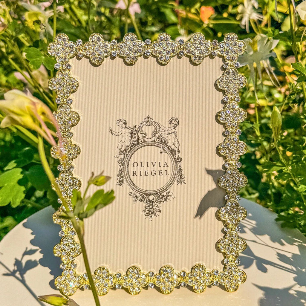 Pavé Clover Picture Frame