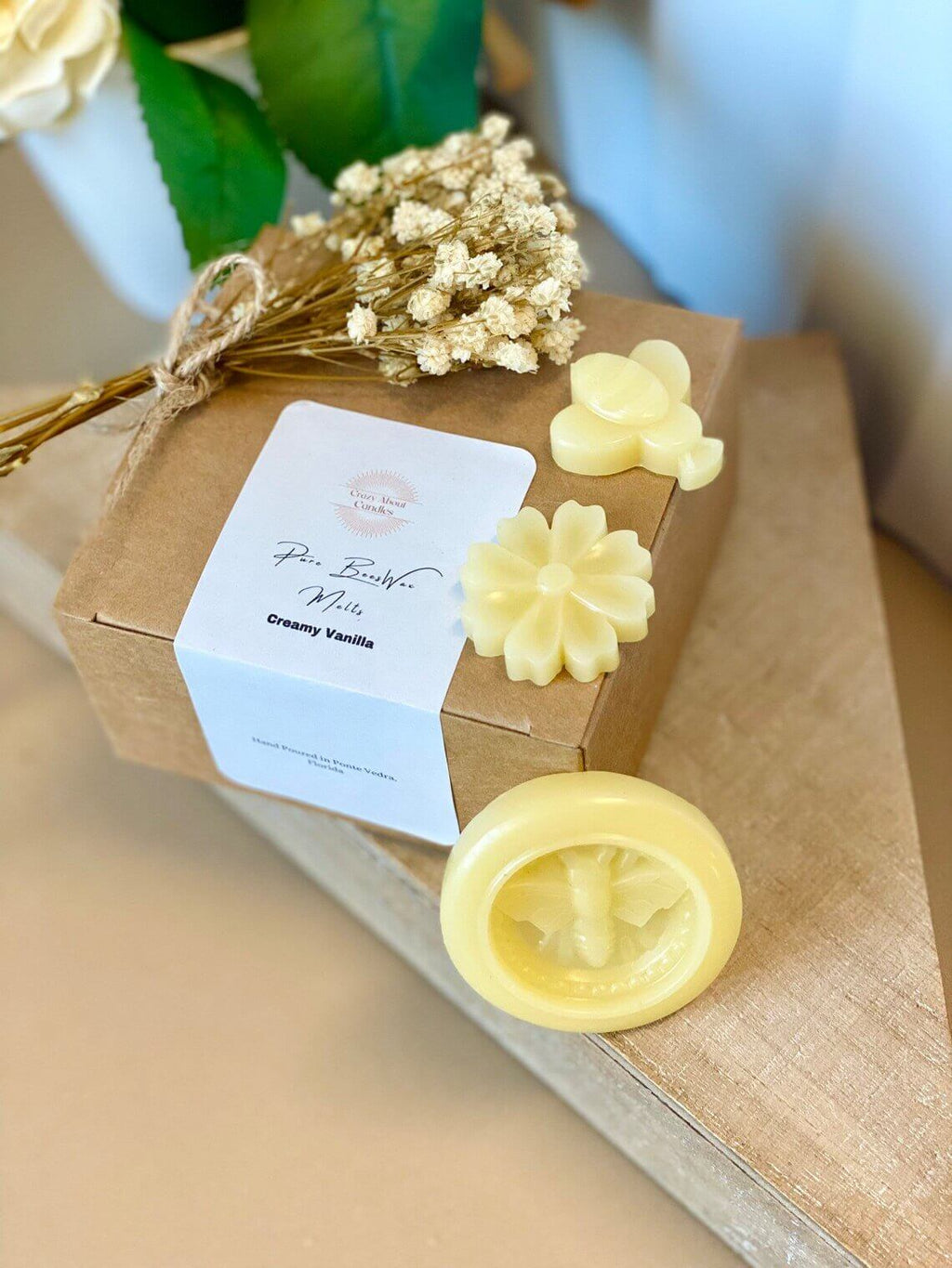 Beeswax Melts - Eco-Friendly Hand-Poured Scented Melts Set of 6 for a Natural Aroma