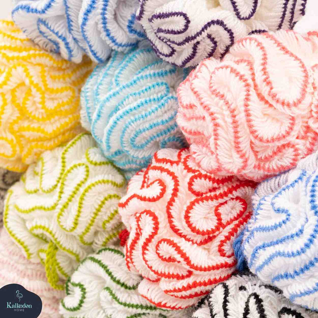 Organic Cotton Shower Pouf | Eco-Friendly Bath Loofah