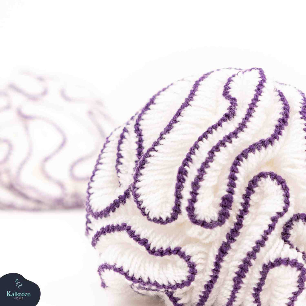 Organic Cotton Shower Pouf | Eco-Friendly Bath Loofah