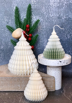 Origami Christmas Tree Candles | Holiday Decor - Anara Lifestyle