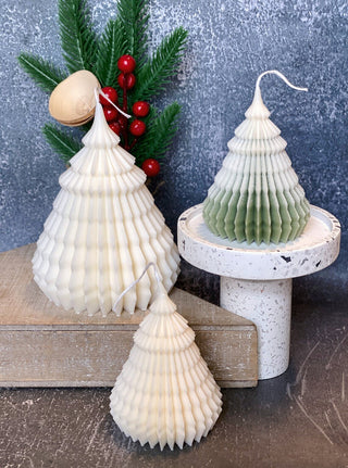 Origami Christmas Tree Candles | Holiday Decor - Anara Lifestyle