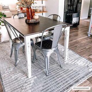 Maulawin High Low Rustic Rug – Textured Vintage Living Room Carpet