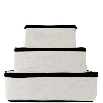 Personalized Packing Cubes, 3-pack – Cream