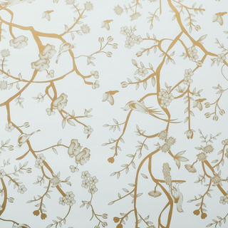 Pale Green & Gold Chinoiserie Gift Wrap | Elegant Decorative Wrapping Paper