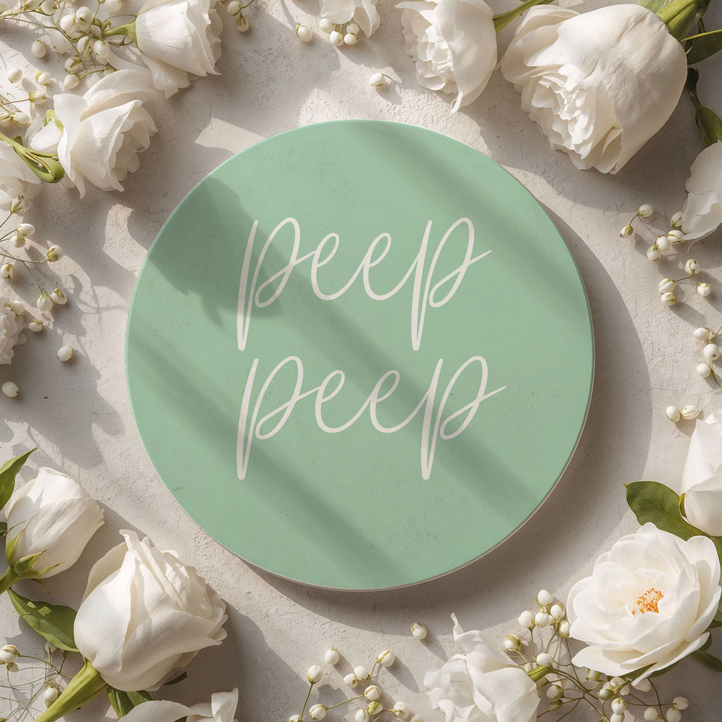 Easter & Spring Ceramic Coasters – Matte Finish Seasonal Collection (4