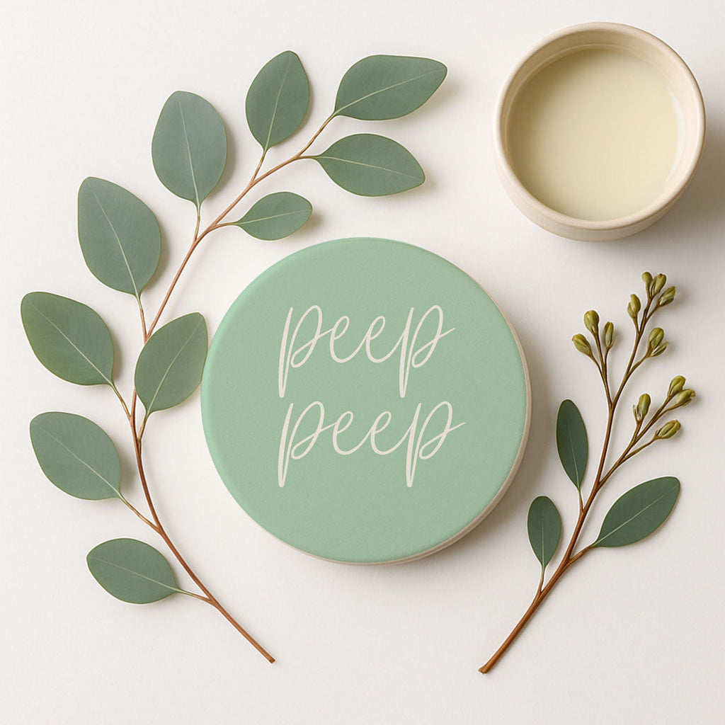 Easter & Spring Ceramic Coasters – Matte Finish Seasonal Collection (4