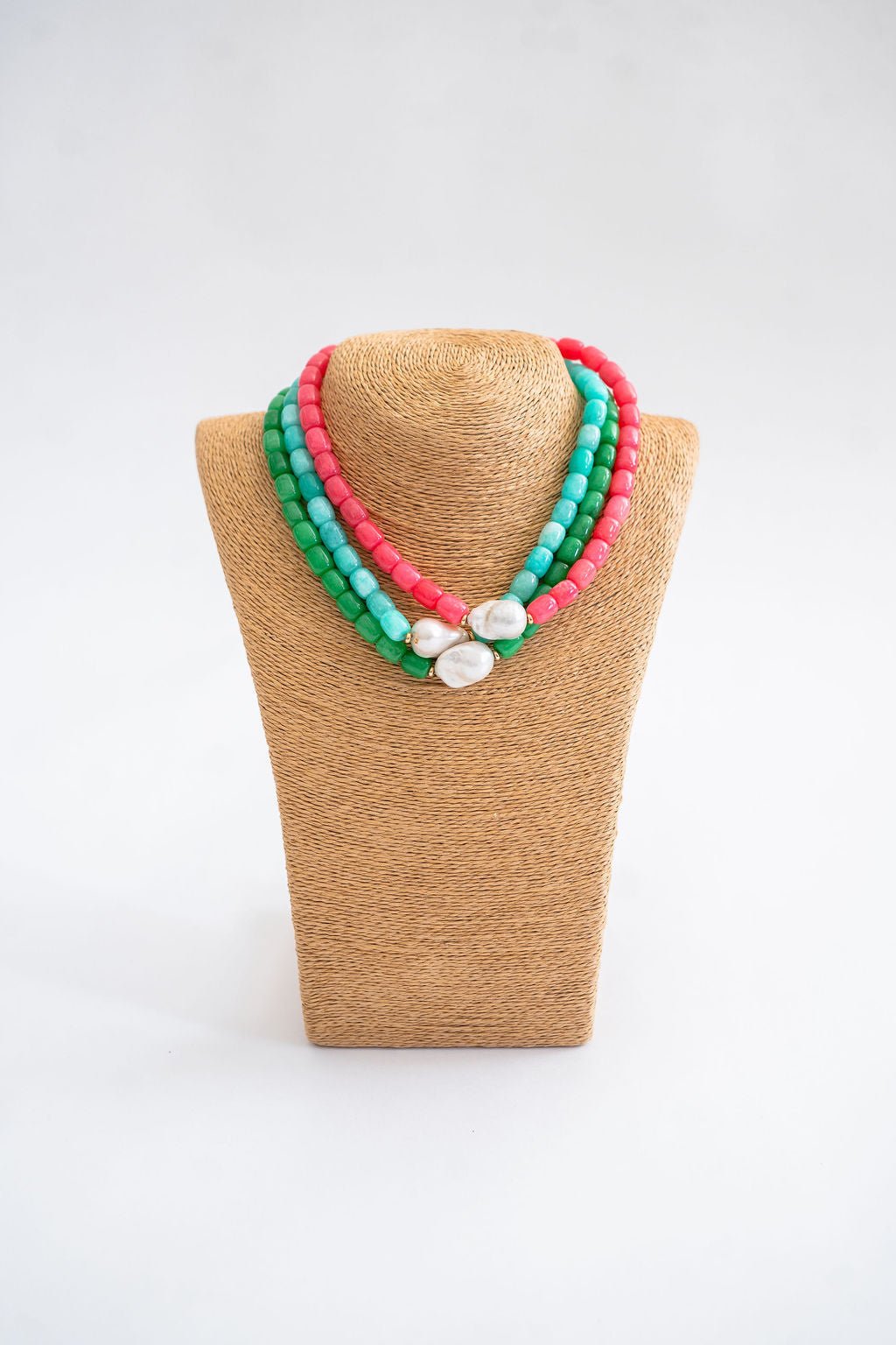 Penny Semi-Precious Stone Pendant Necklace