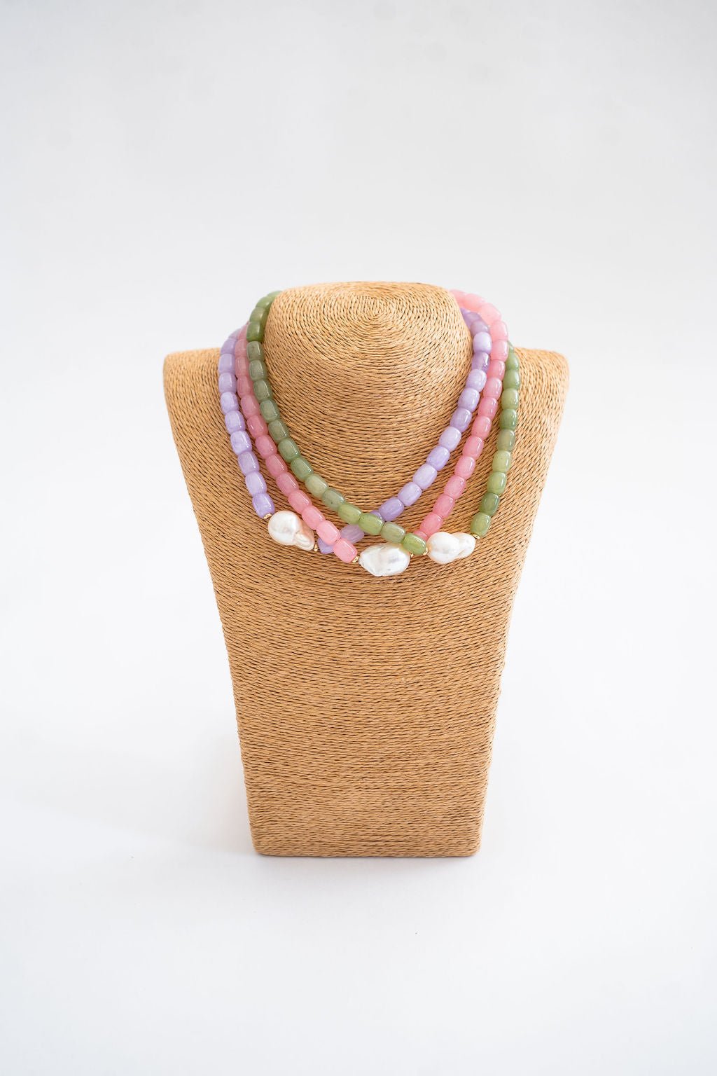 Penny Semi-Precious Stone Pendant Necklace
