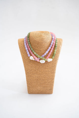Penny Semi-Precious Stone Pendant Necklace