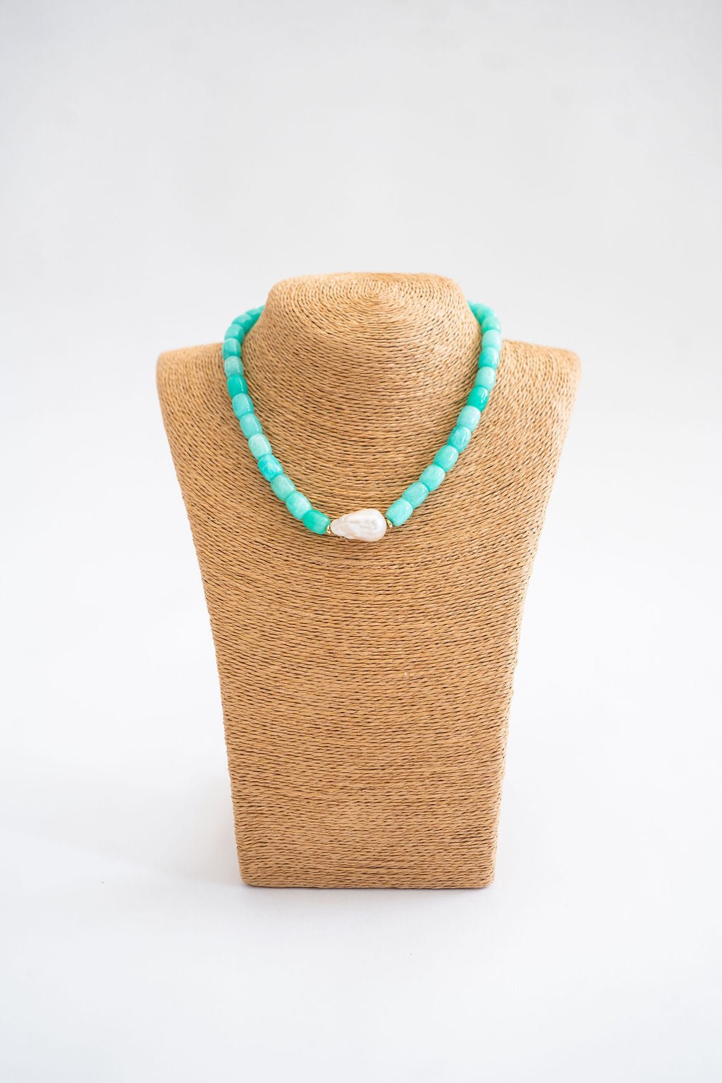 Penny Semi-Precious Stone Pendant Necklace