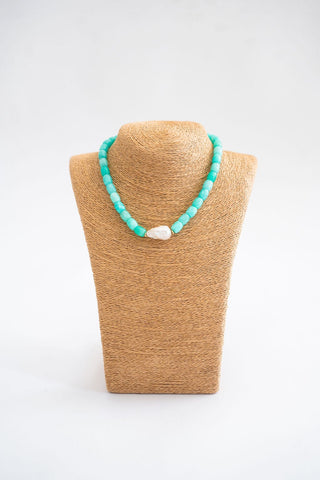 Penny Semi-Precious Stone Pendant Necklace
