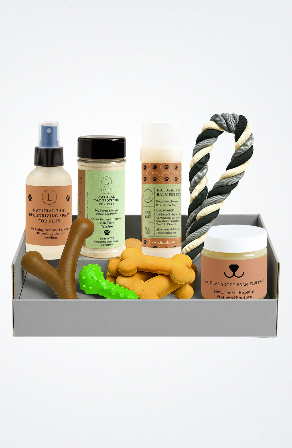 Pet Pampering Gift Box – All-Natural Pet Wellness Kit with Soothing Balms & Herbal Coat Powder