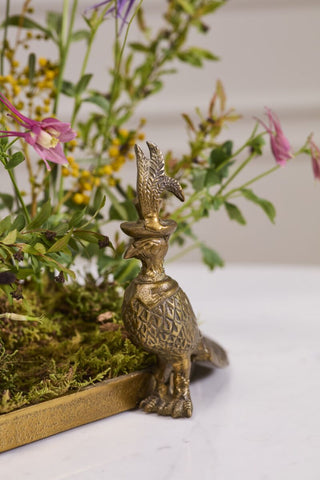 Emerson Pheasant Decorative Tray – Antique Gold