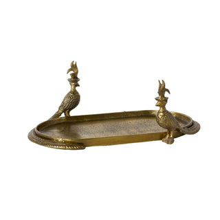 Emerson Pheasant Decorative Tray – Antique Gold