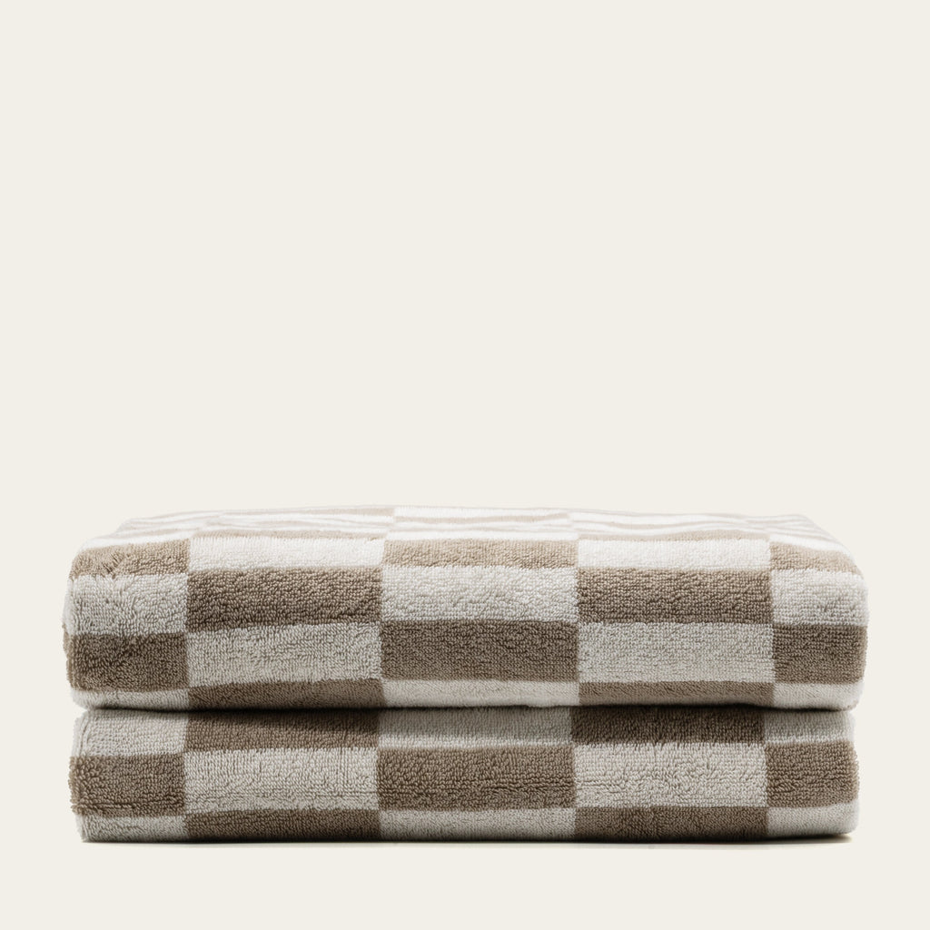Pietra Checkered Australian Cotton Towels