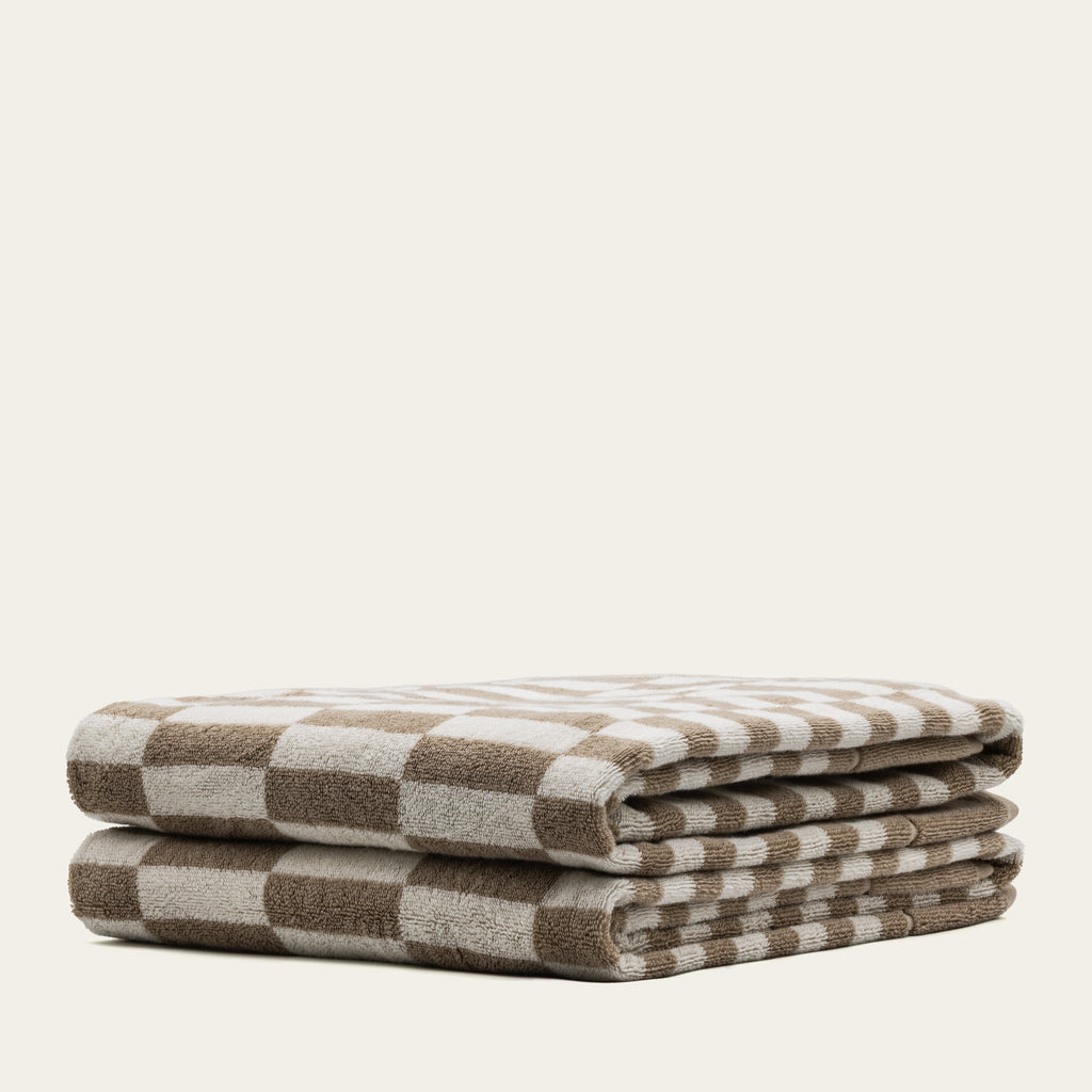 Pietra Checkered Australian Cotton Towels