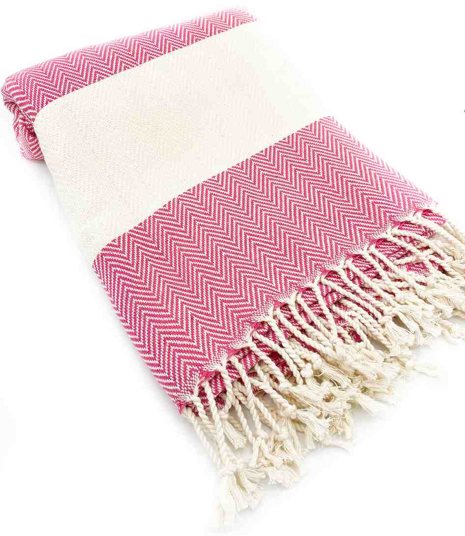 Herringbone Turkish Towel | Oversized Sand-Resistant Cotton Towel