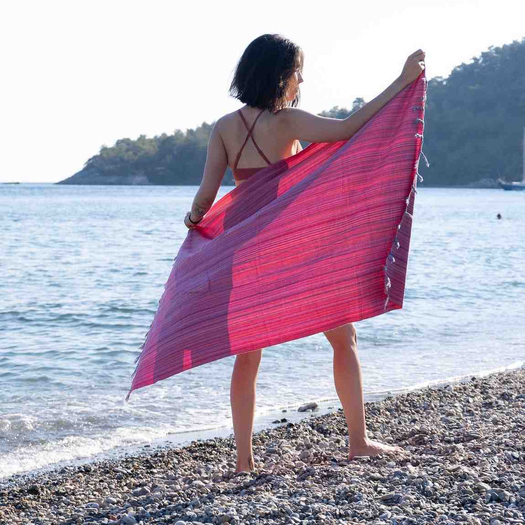 Rainbow Beach Towel | Turkish Cotton Quick-Dry Sand-Resistant