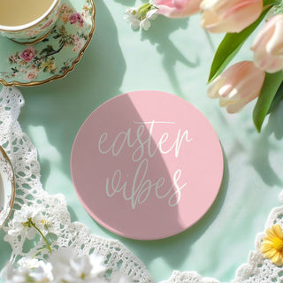 Easter & Spring Ceramic Coasters – Matte Finish Seasonal Collection (4
