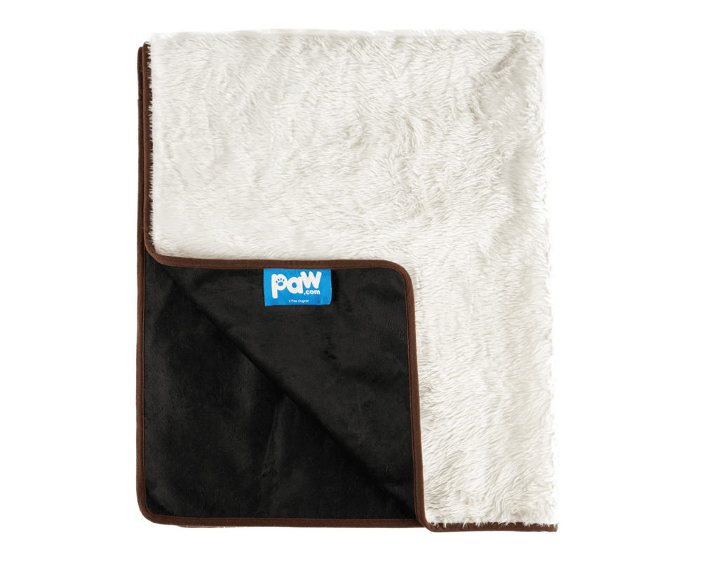 PupProtector™ Summer Short Fur Waterproof Throw Blanket – Polar White