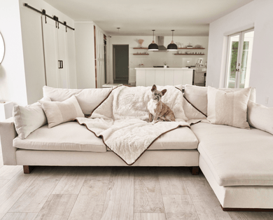 PupProtector™ Summer Short Fur Waterproof Throw Blanket – Polar White