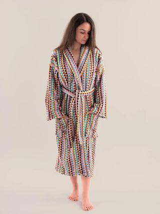 Pom Pom Bathrobe | Plush Cotton Robe for Cozy Comfort