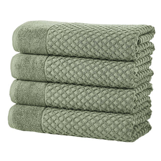 Grayson Cotton Diamond Waffle Weave Bath Towel Set