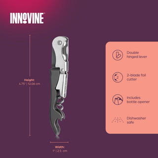 Double Hinged Corkscrew in Graphite