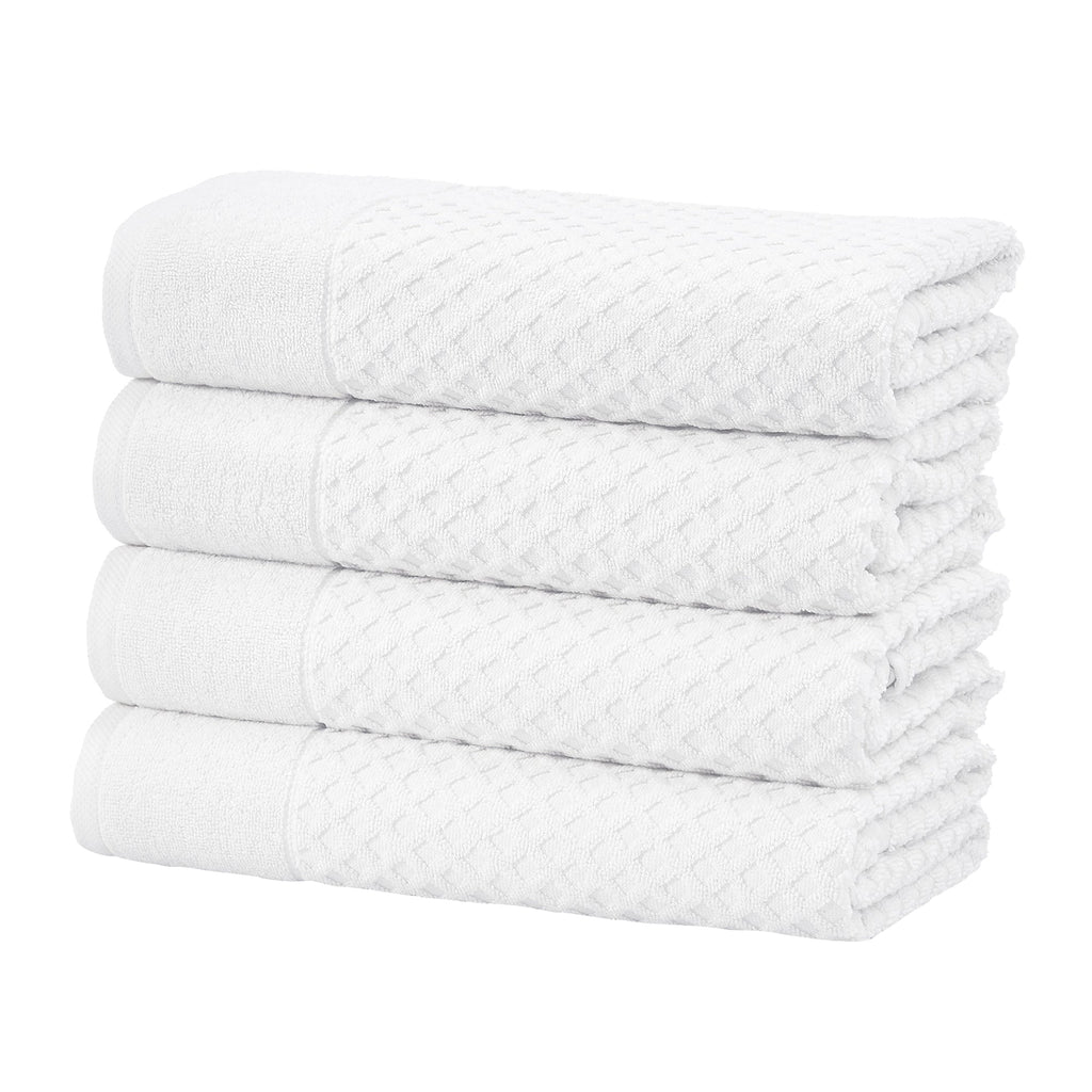 Grayson Cotton Diamond Waffle Weave Bath Towel Set