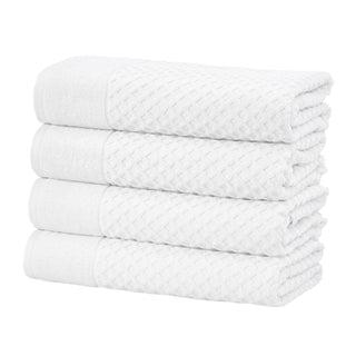 Grayson Cotton Diamond Waffle Weave Bath Towel Set
