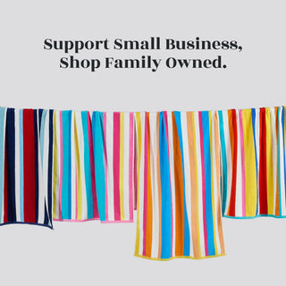 Elegant Cotton Velour Cabana Stripe Beach Towel – Novia Collection