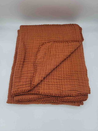 Quilted Muslin Blanket | 4-Layer Cotton Baby & Home Throw