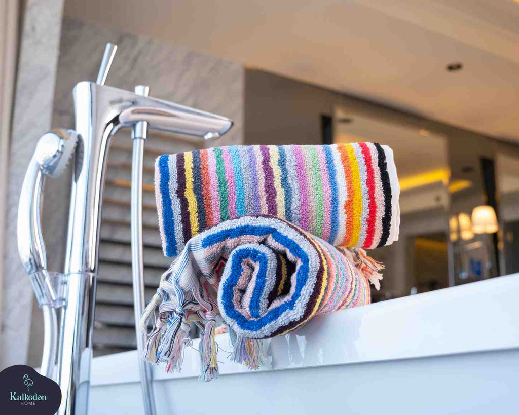 Striped Hand Towel | Organic Cotton Plush & Absorbent