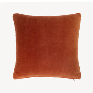 Terracotra Silk Velvet Bee Throw Pillow Cover, 12 x 12