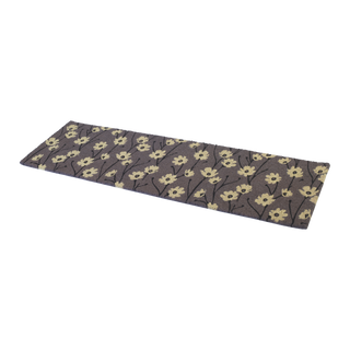 Wild Flowers Gray Natural Coir Doormat