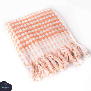 Pom Pom Hand Towel | Organic Turkish Cotton Plush Jacquard Towel