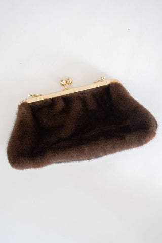 Sarah Faux Fur Clutch