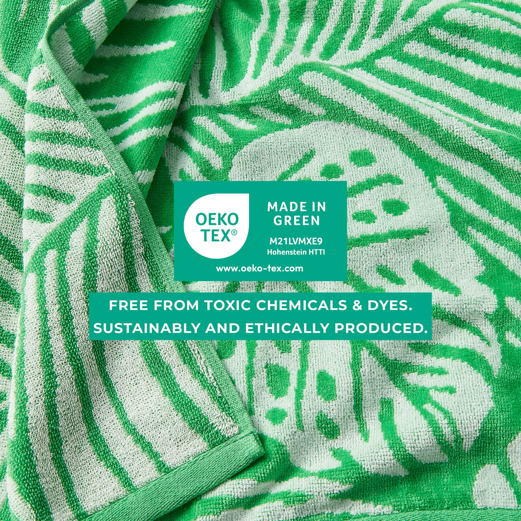 Elegant Cotton Velour Beach Towel Set – Maui Collection (2-Pack)