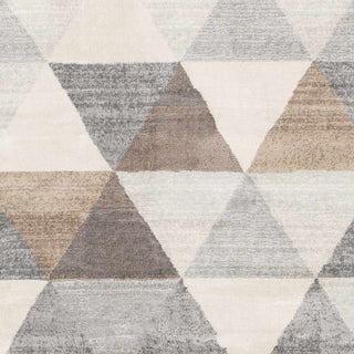 Sells Gray Brown Triangles Area Carpet – Modern Geometric Washable Rug