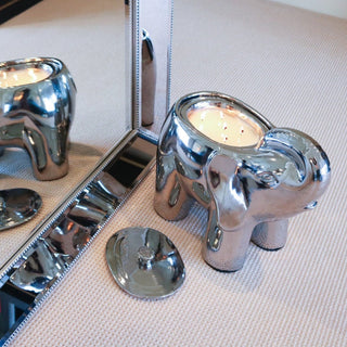 Silver Grand Elephant Candle – Statement Candle with Exotic Aroma