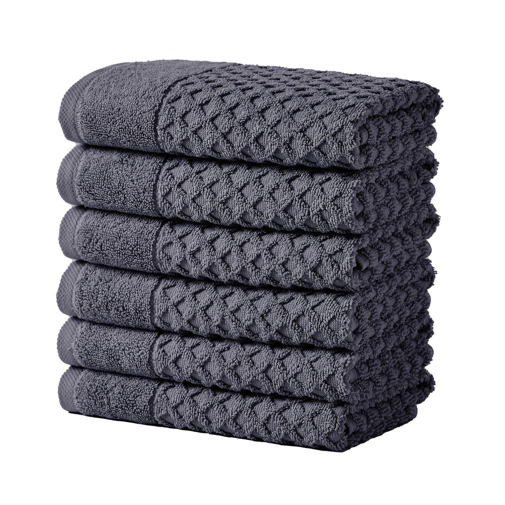 Grayson Cotton Diamond Waffle Weave Bath Towel Set