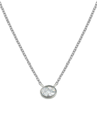 Small Oval Bezel Necklace