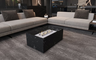 Nero Marquina Marble Fireplace Coffee Table