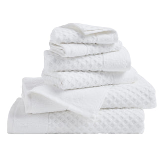 Grayson Cotton Diamond Waffle Weave Bath Towel Set
