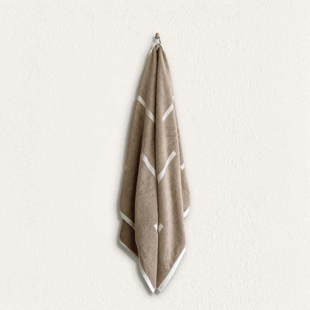Sorrel Geometric Australian Cotton Towels